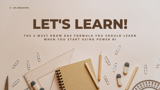 What are the 3 must know DAX formula I should learn?