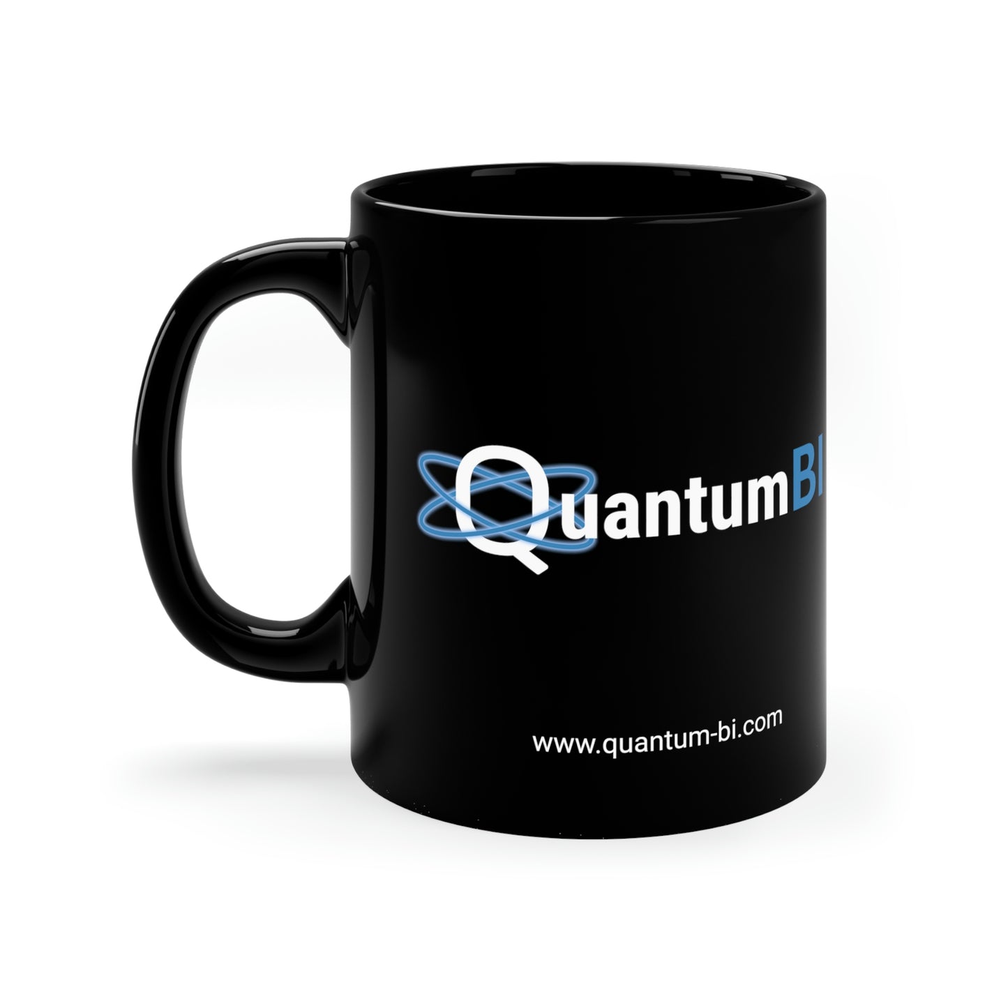 QuantumBI Black Ceramic Mug 11oz