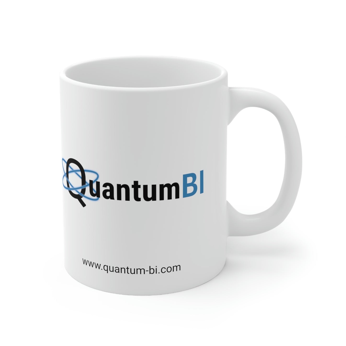 QuantumBI White Ceramic Mug 11oz