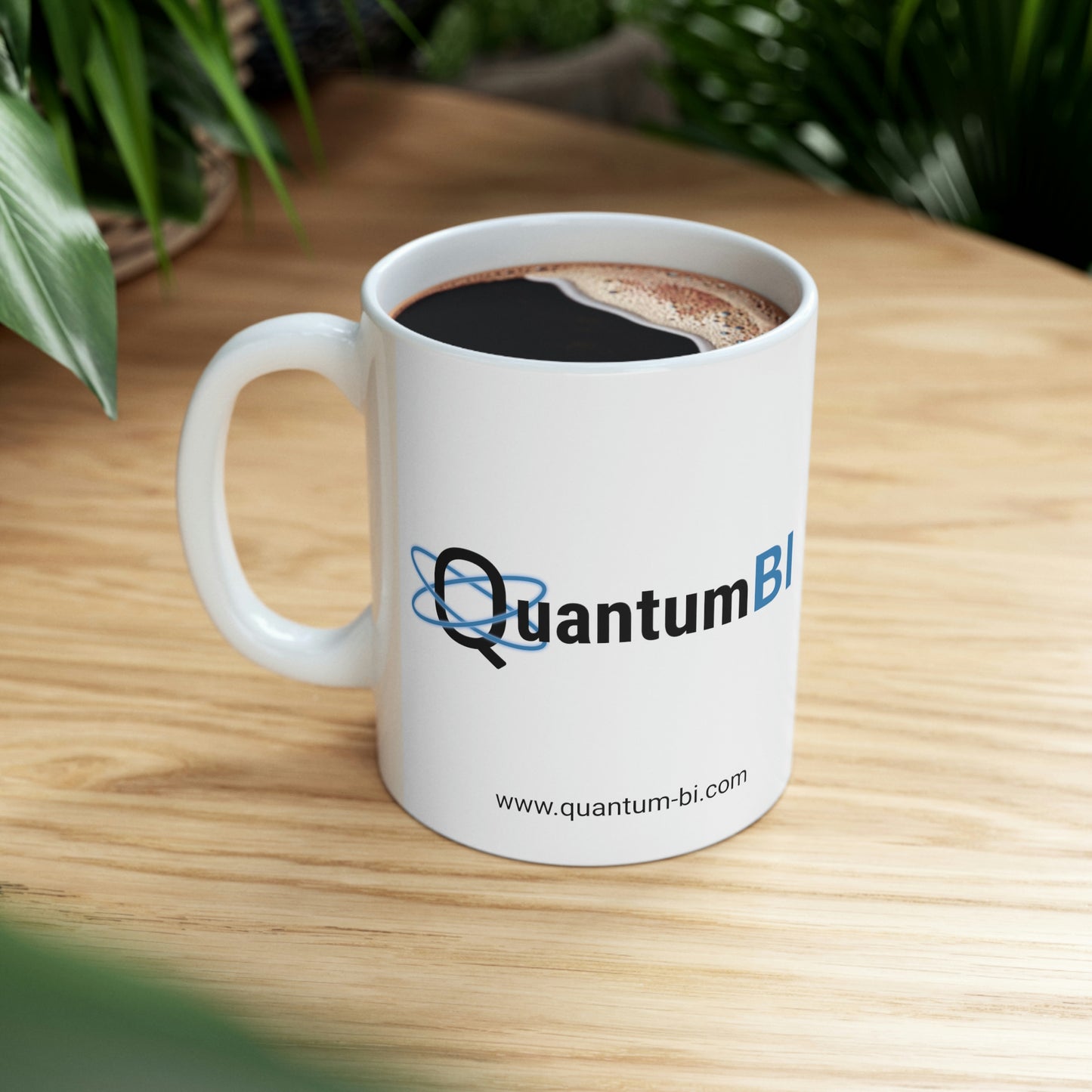 QuantumBI White Ceramic Mug 11oz