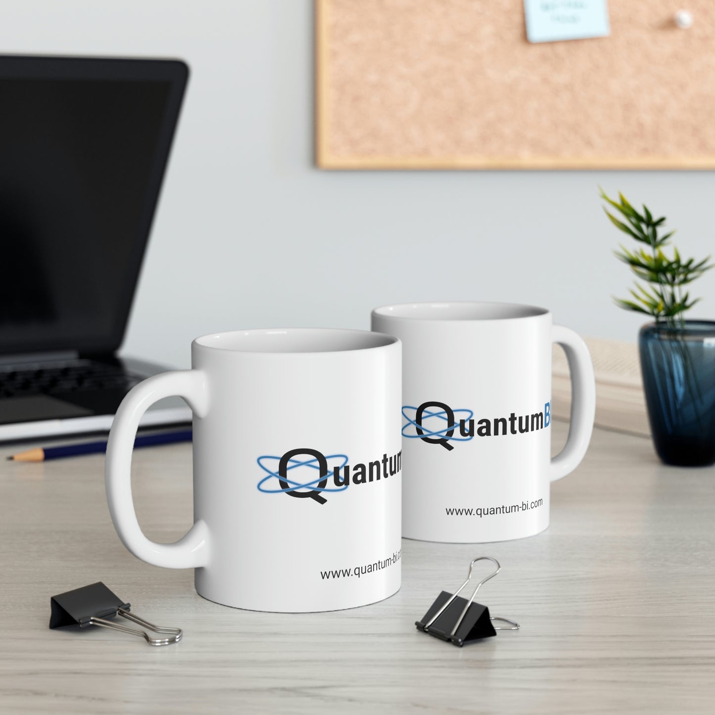 QuantumBI White Ceramic Mug 11oz