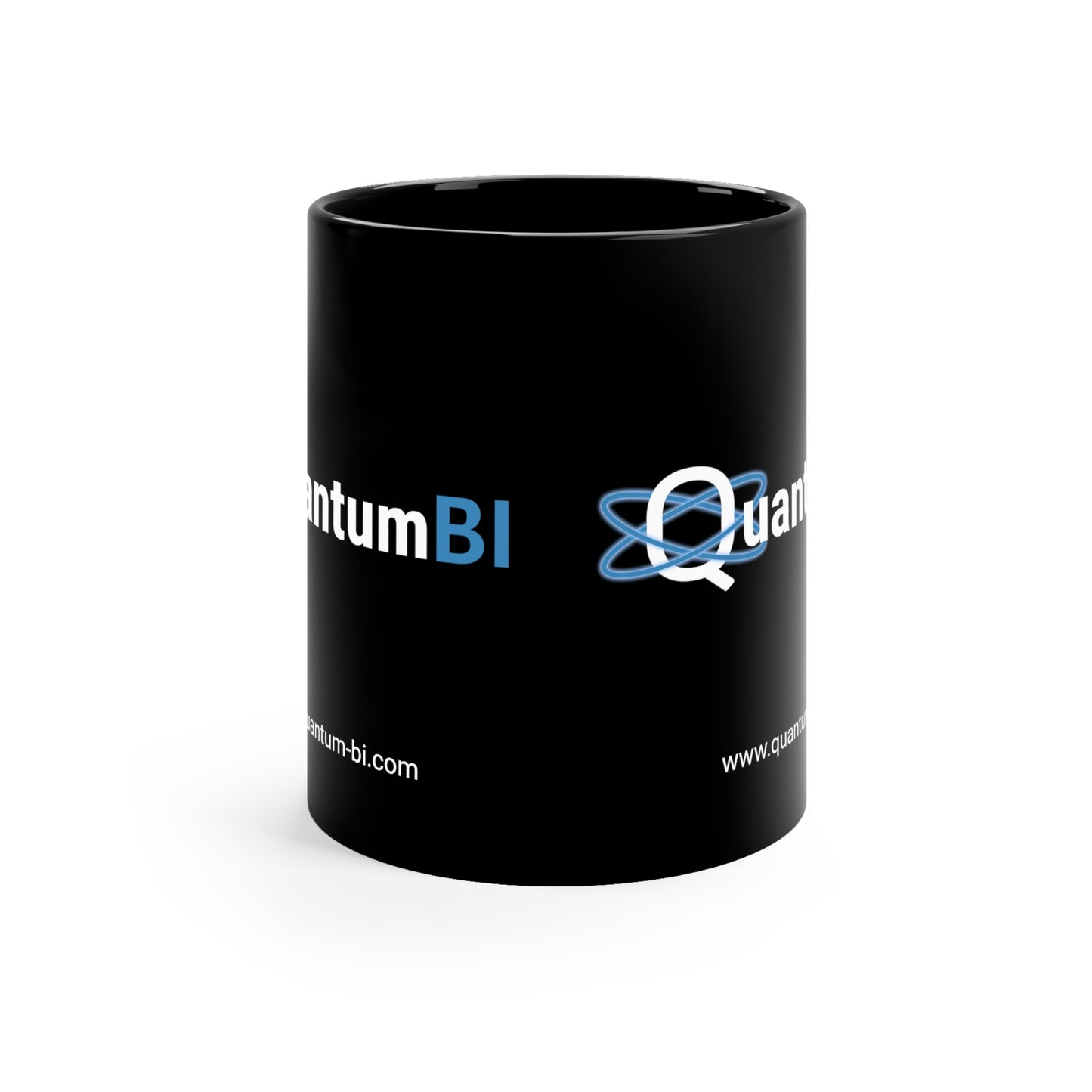 QuantumBI Black Ceramic Mug 11oz